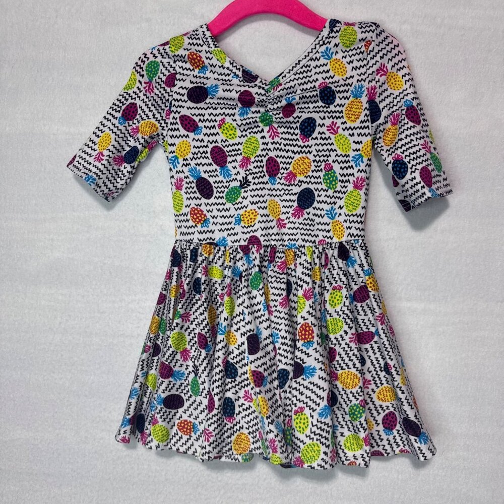 Dotdotsmile Dress Size 12-24 Months New With Tags Multi Color Pineapples